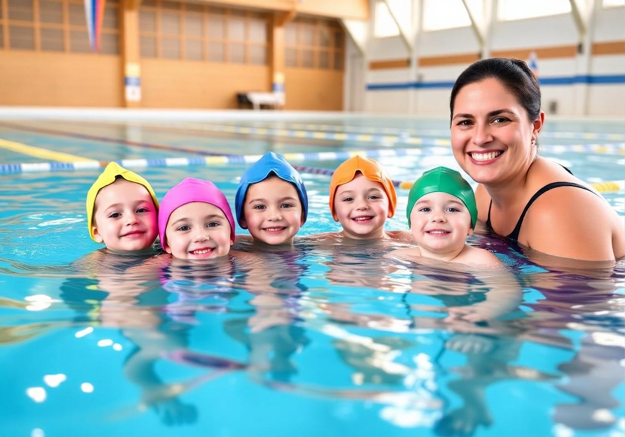 Kinder im Schwimmkurs